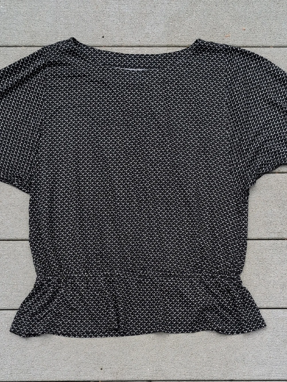LOFT Elastic Waist 3/4 Sleeve Top - Picture 7 of 10